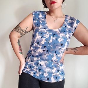 J.Crew factory shirttail floral blouse size 4